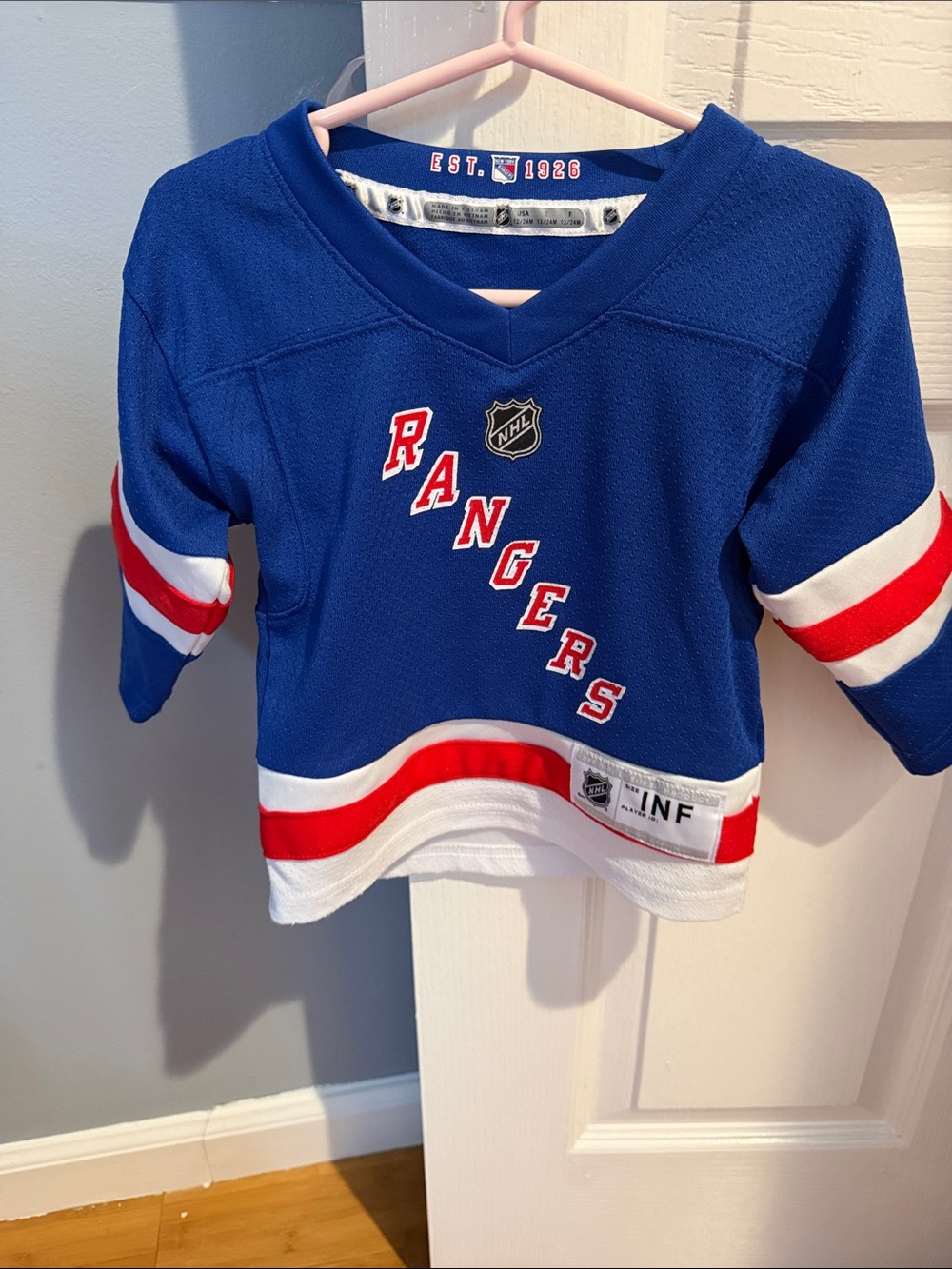 NHL New York Rangers Royal Blue, Red & White Kids Jersey